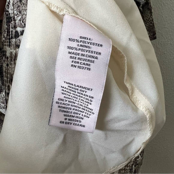 NANETTE LEPORE Brown Snakeskin Print Dress Size 4 - Picture 11 of 12